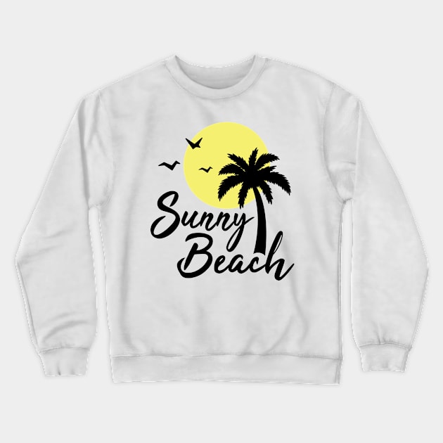 Sunny Beach Crewneck Sweatshirt by ThyShirtProject - Affiliate